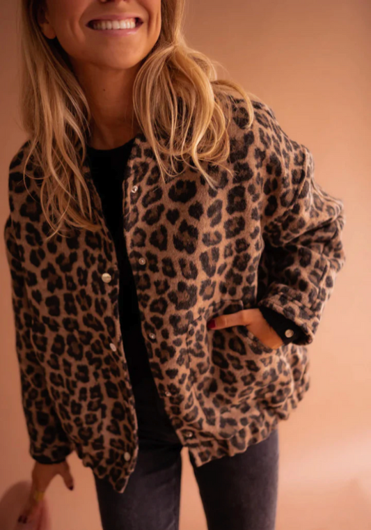 LEONA™ | Leopardbomberjakken