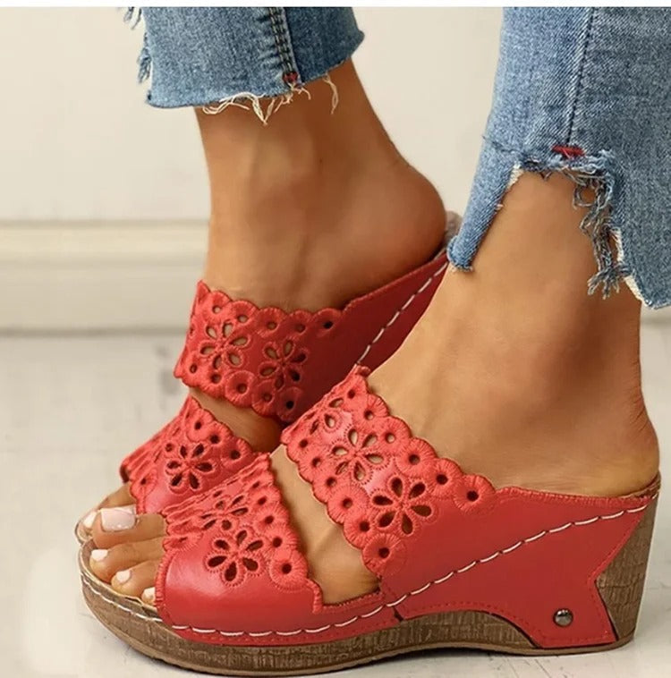 Natacha™ | Sandal Med Kilehæl