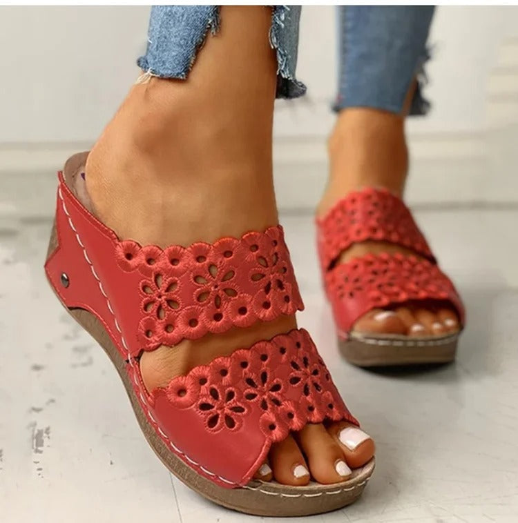 Natacha™ | Sandal Med Kilehæl