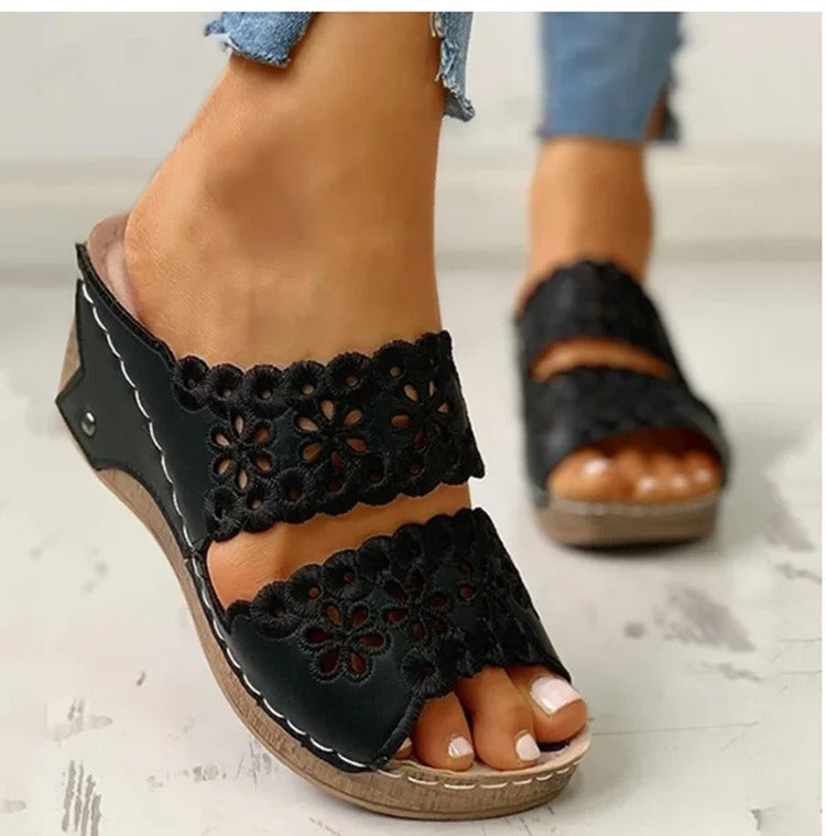 Natacha™ | Sandal Med Kilehæl