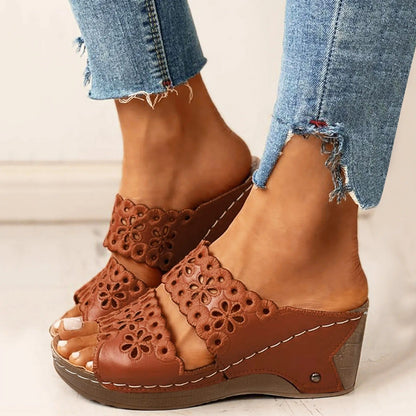 Natacha™ | Sandal Med Kilehæl